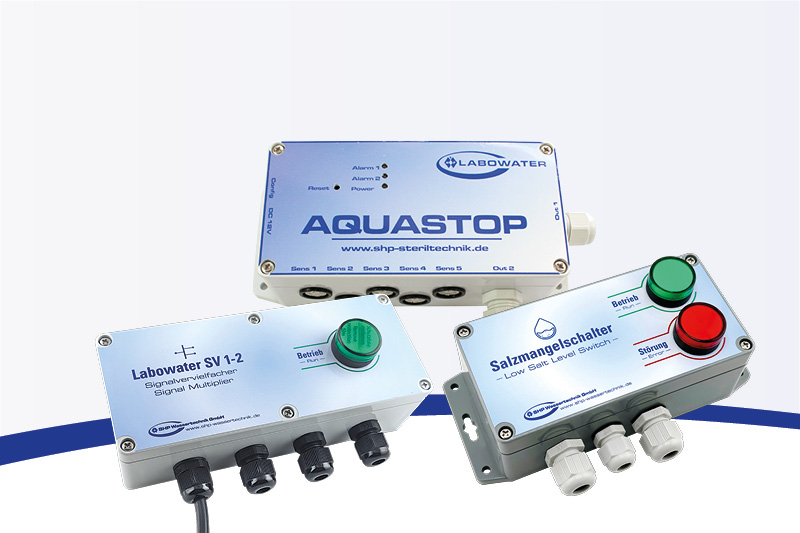 Aquastop | Signalvervielfacher | Salzmangelschalter SHP Wassertechnik GmbH