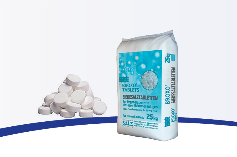 Siedesalztabletten zur Regeneration von Wasserenthärtungsanlagen (DIN EN 973)